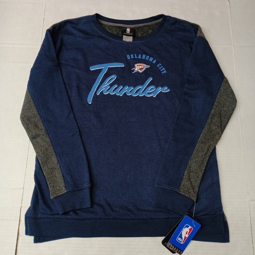 Oklahoma City Thunder NBA Blue Juniors Sweatshirt Girls Size L (11-13)